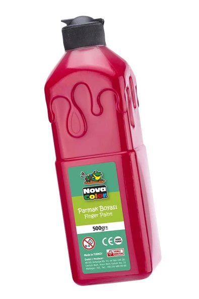 Nova Color Parmak Boyası 500 Gr 1 Adet Çocuklar İçin Yıkanabilir Parmak Boyama ürün görseli 1