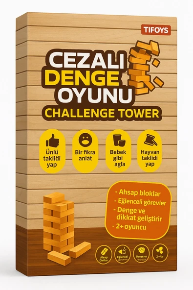 TİFOYS Cezalı Denge Oyunu – Challenge Tower ürün görseli 1