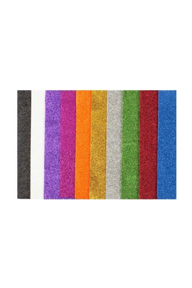 TİFOYS Puti Simli Yapışkanlı Eva Renkli 10lu Paket 50 X 70 Cm 1185 ürün görseli 1