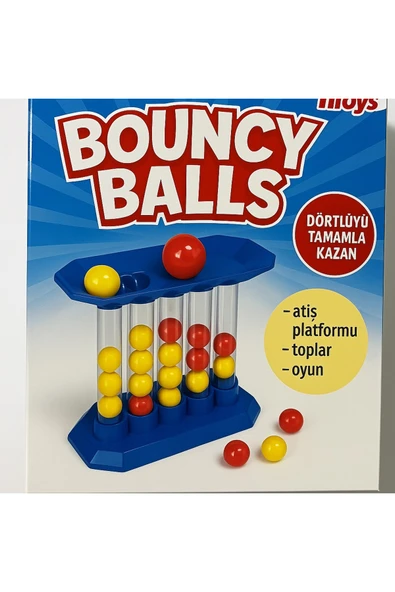 TİFOYS Bouncy Balls Zıplatan Strateji Oyunu – Dördü Tamamla Kazan ürün görseli 1