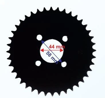ATV ARKA DİŞLİ 428-40T İÇ 44 mm 4 DELİKLİ IND VULCAN KUBA200 ürün görseli 1
