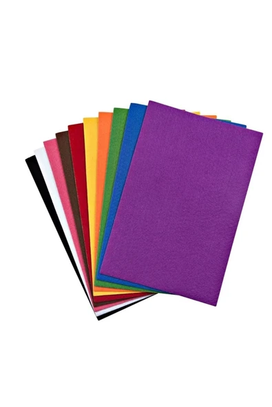 TİFOYS Renkli Keçe 10 Renk 50x70 Boyutunda ürün görseli 1
