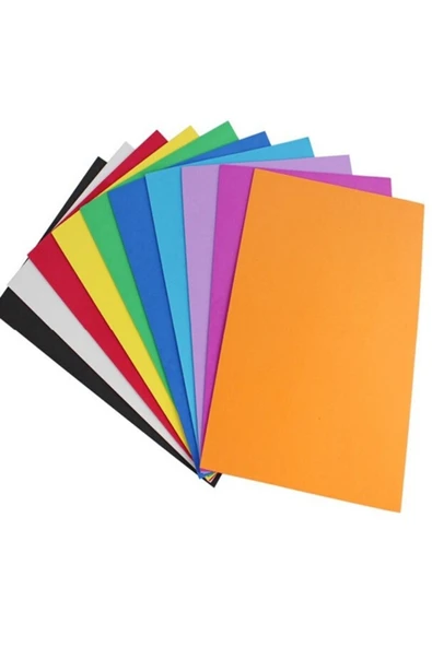 TİFOYS 10 Lu 50x70cm Karışık Renk Fon Kartonu Rulo (10adet) ürün görseli 1
