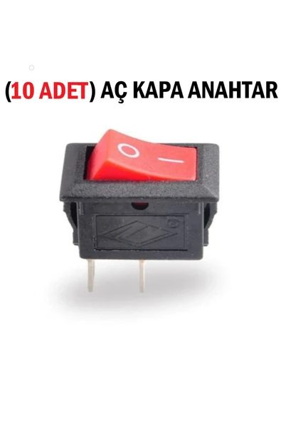 TİFOYS ( 10 ADET )  Güç Anahtarı, Aç Kapa Anahtar, Devre Anahtarı, Mini Anahtar, On Of Switch 15x21mm ürün görseli 1