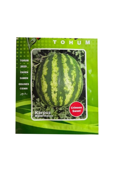 1001Naturel Crimson Sweet Karpuz Tohumu 10 Gram - Altınbaş Kavun Tohumu Kırkağaç637 Tohum 10 Gram ürün görseli 1