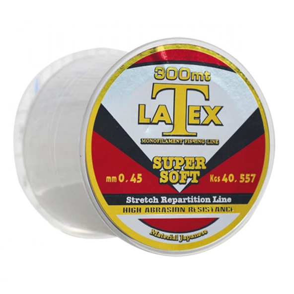 Latex Süper Soft Monofılament 300mt Olta Misina Balık Misinası ürün görseli 1