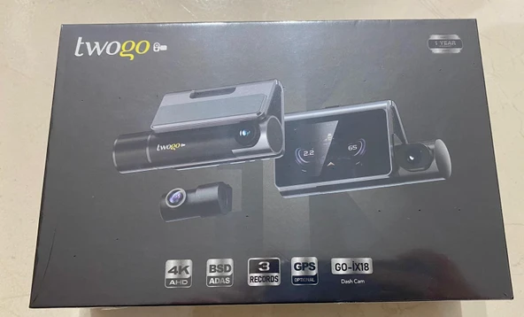 Twogo GO-IX18 3 Kameralı Araç Kamera Kayıt Cihazı ürün görseli 1