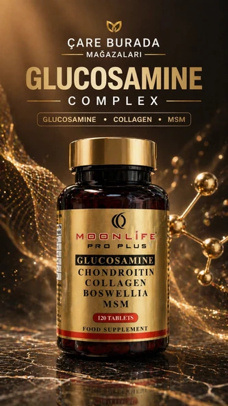 Moonlife - Glukozamin, Kondroitin, Sülfat Kapsül 120 Adet (Glukozamin & MSM & Kolajen & Akgünlük & Kondroitin) ürün görseli 1