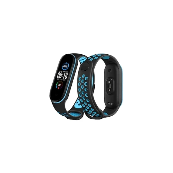 Mi Band 6 Spor Delikli Kordon (saat Değildir) - Siyah-mi ürün görseli 1