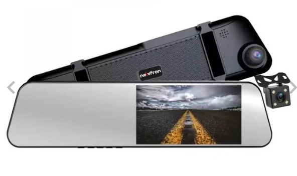 Newfron NF-HS13 5.5" 2 Kameralı TF Kartlı Aynalı Dvr Araç Kamerası ürün görseli 1