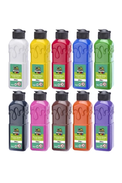 Nova Color Parmak Boyası 250 Gr. 10 Renk ürün görseli 1