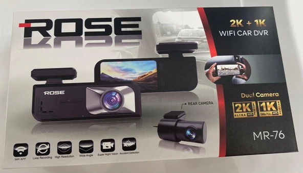 Rose MR-76 2K Ön Kamera + 1K Ön Kamera Full HD Araç Kamerası ürün görseli 1