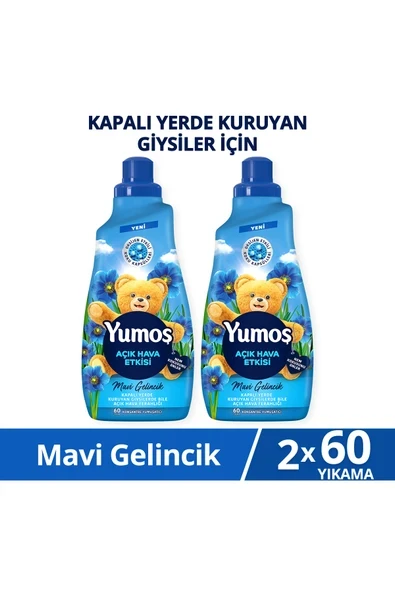 Açık Hava Etkisi Konsantre Çamaşır Yumuşatıcısı Mavi Gelincik 1440 Ml 60 Yıkama x2 ürün görseli 1