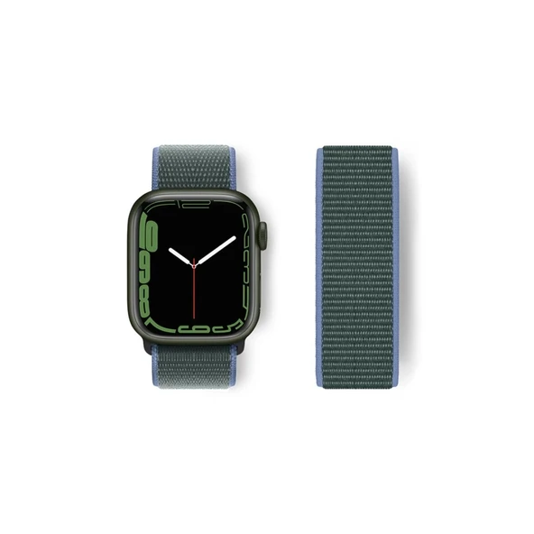 Watch 38mm Hasırlı Cırtcırtlı Kordon (saat Değildir) - Mi-yeşil ürün görseli 1