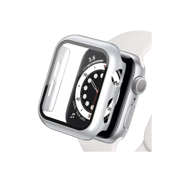 Watch Ultra 49mm Camlı Kasa Ekran Koruyucu - Gümüş ürün görseli 1