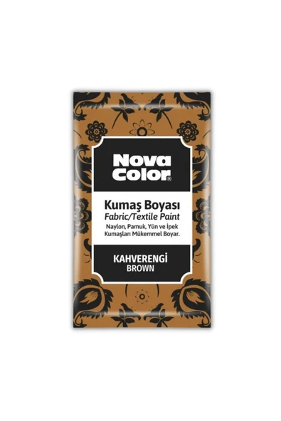 Nova Color Kumaş Boyası Toz 12 gr 1 Adet Toz Kumaş Boyası Kot Pantalon Gömlek Tişört Tekstil Kumaş B ürün görseli 1