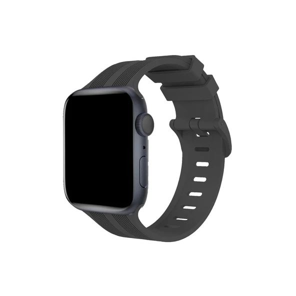 Watch 38mm Kr408 Çizgili Kordon (saat Değildir) - Koyu Gri ürün görseli 1