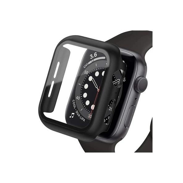 Watch Ultra 49mm Camlı Kasa Ekran Koruyucu - Siyah ürün görseli 1