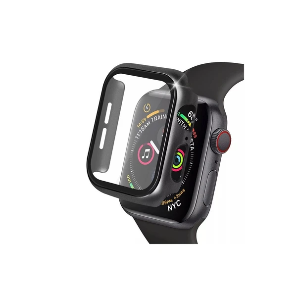Watch 42mm Camlı Kasa Ekran Koruyucu - Siyah ürün görseli 1