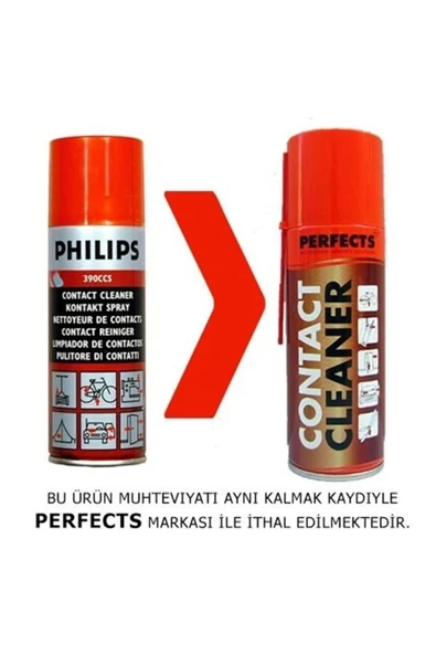 Perfects Temi̇Zleme Ürünü Yağli Kontakt Kirmizi Kapak 200 Ml ürün görseli 1