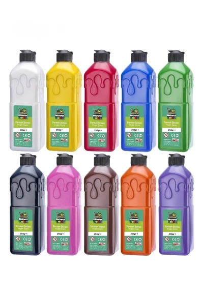 TİFOYS Parmak Boyası 10 Renk x 250 Gr ürün görseli 1