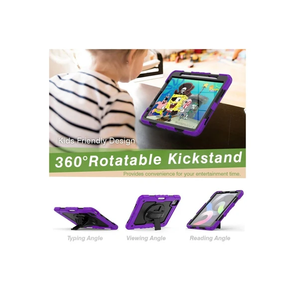İpad Pro 11 (2020) Kılıf Pars Tablet Kapak - Mor - Resim 4