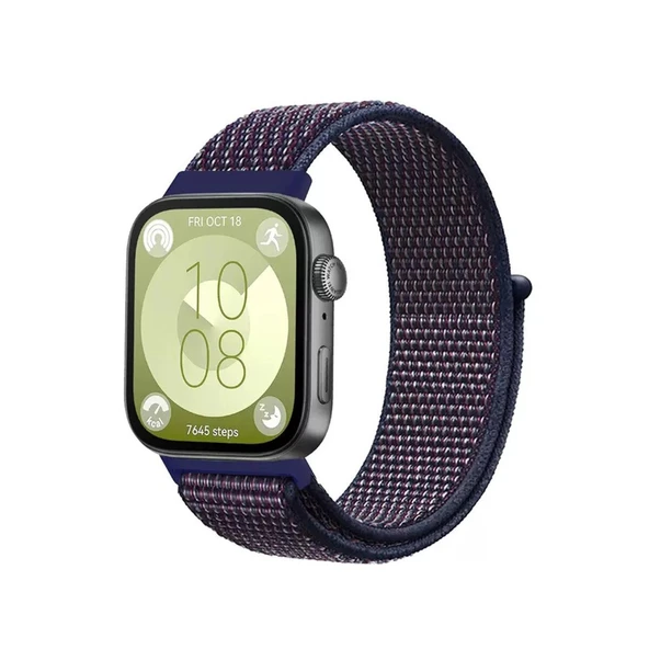Huawei Fit 4 Hasırlı Cırtcırtlı Kordon (saat Değildir) - Mi-beyaz ürün görseli 1