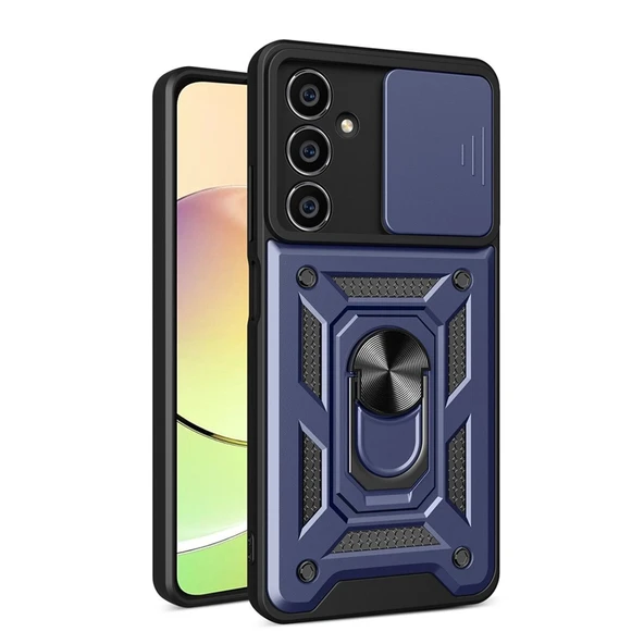 Galaxy A05 Kılıf Pars Lens Yüzüklü - Lacivert ürün görseli 1