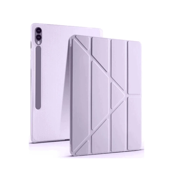 Galaxy X610 Tab S9 Fe Plus 12.4 Kılıf Kalemlikli Mars Tablet Kılıfı - Lila ürün görseli 1