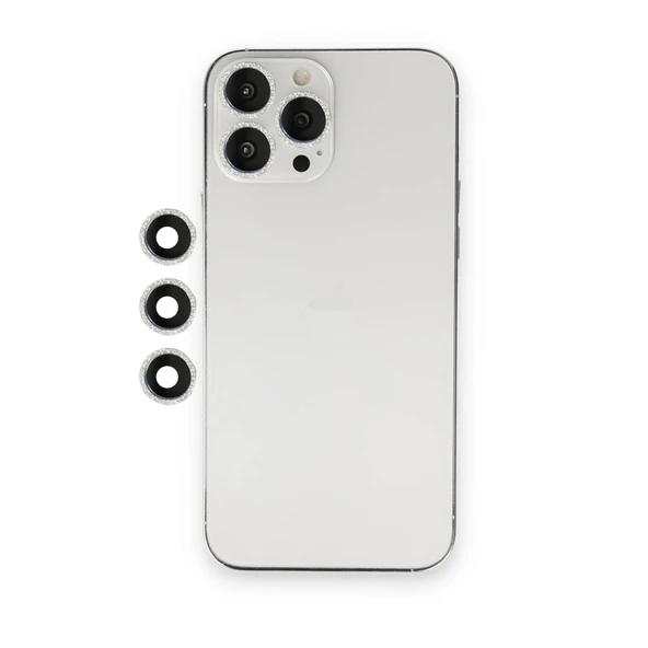 12 Pro Shine Kamera Lens - Gümüş ürün görseli 1