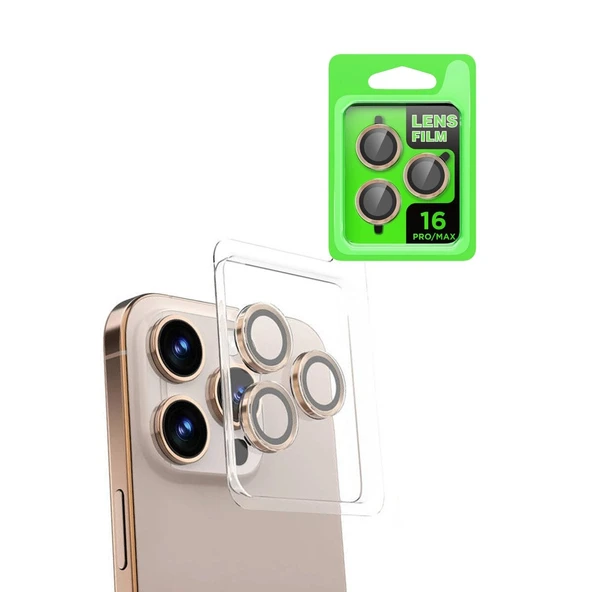 16 Pro Max Raze Metal Kamera Lens - Natural Grey ürün görseli 1