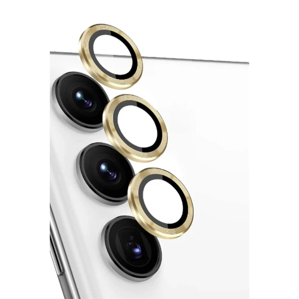 Galaxy S24 Fe Raze Metal Kamera Lens - Sarı ürün görseli 1