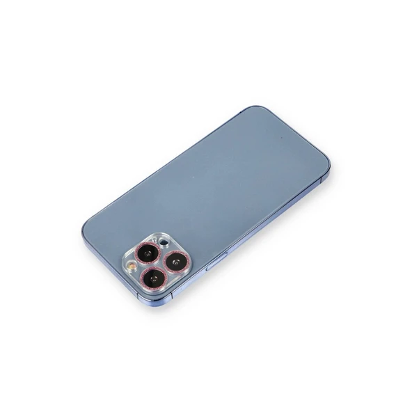 12 Pro Max Shine Kamera Lens Koruma Cam - Pembe ürün görseli 1