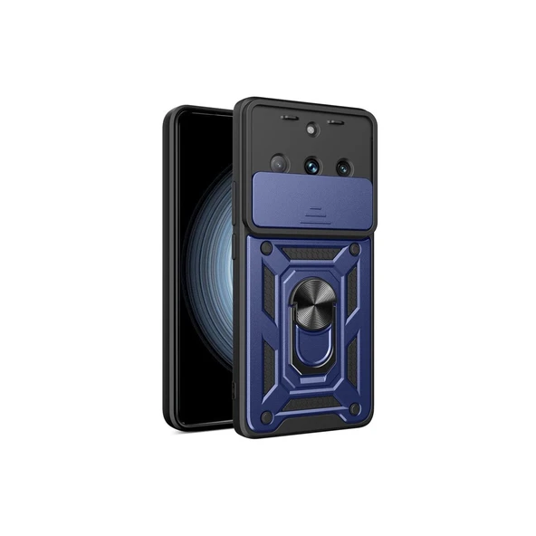 Realme 11 Pro Kılıf Pars Lens Yüzüklü - Lacivert ürün görseli 1