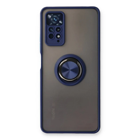 Note 11 Pro Kılıf Montreal Yüzüklü Kapak - Lacivert ürün görseli 1