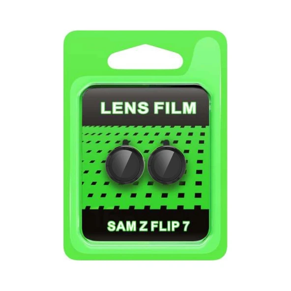 Galaxy Z Flip 7 Raze Metal Kamera Lens - Siyah ürün görseli 1