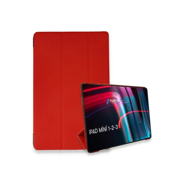 İpad Mini 3 Kılıf Tablet Smart Kılıf - Kırmızı ürün görseli 1