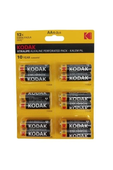 Kodak.Kaa-2/6.Xtralıfe.2'Li Ayrılabilir Kartela.Kalem Pil.(30418462) ürün görseli 1