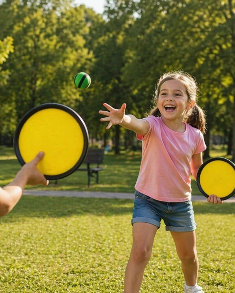 Catch Ball Set 2 Kişilik Top Yakalama Oyunu Çocuk Aktivite Seti ürün görseli 1