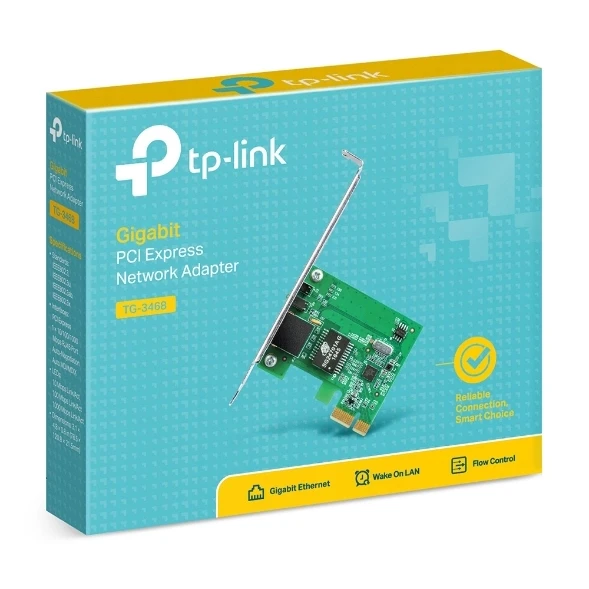Tp-Link TG-3468 V2.0 GIGABIT PCI-E NETWORK ADAPTÖR CA-703 - Resim 2