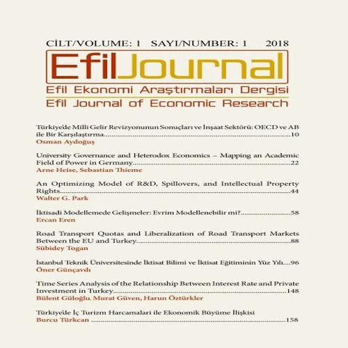 Efil Ekonomi Araştırmaları Dergisi - Cil:1 Sayı:1 2018 ürün görseli 1