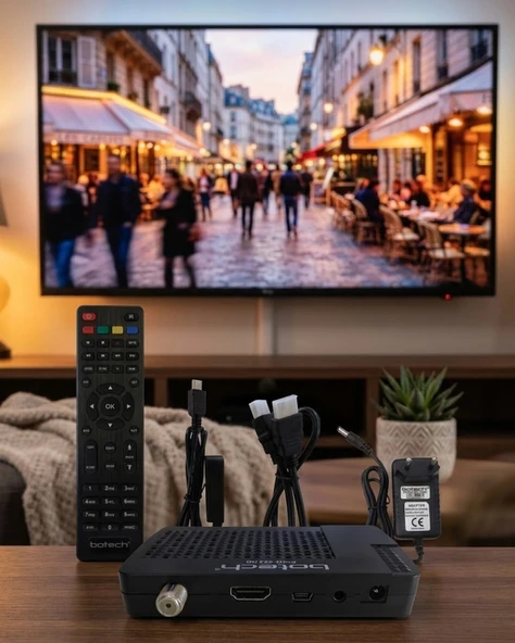 HD Uydu Receiver USB Medya Oynatıcı Özellikli Çok Dilli Menü Destekli ürün görseli 1