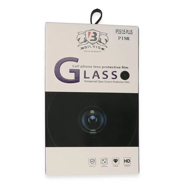 15 Bilvis Titan Kamera Lens - Pembe - Resim 3