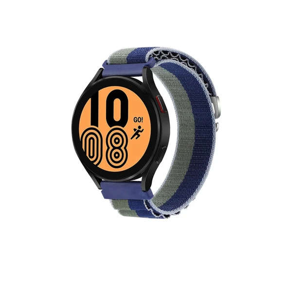 Watch 22mm Kr410 Kumaş Kordon - Lacivert-yeşil ürün görseli 1