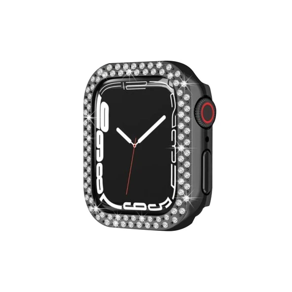 Watch 42mm Taşlı Kasa - Siyah ürün görseli 1