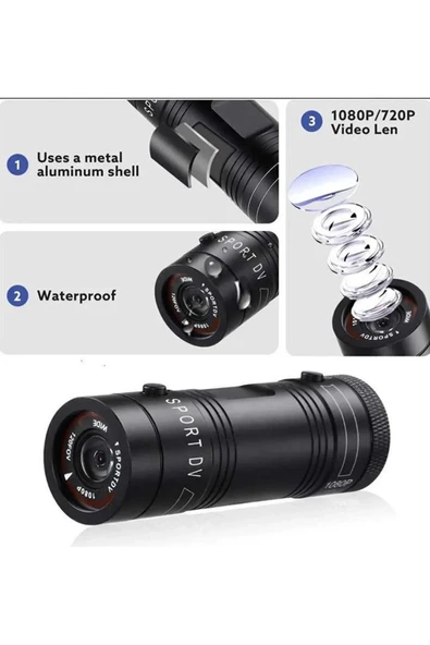 1080p Full Hd Spor Aksiyon Video Dürbün Kamera cılık Ve Doğa Gözlem Kamerası ürün görseli 1
