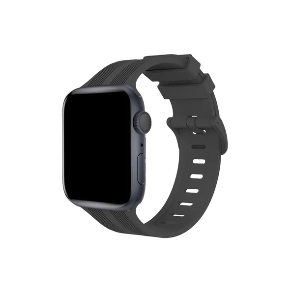 Watch 38mm Kr408 Çizgili Kordon - Koyu Gri ürün görseli 1