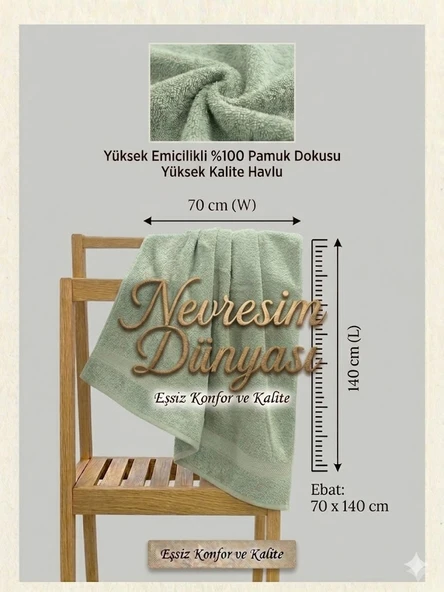 Prime Hlu 70x140 Su Yeşili ürün görseli 1