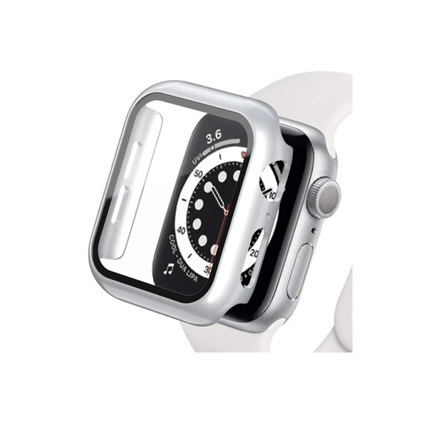 Watch Ultra 49mm Camlı Kasa Ekran Koruyucu - Gümüş ürün görseli 1