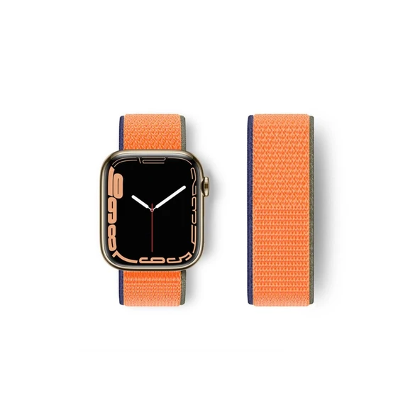 Watch 38mm Hasırlı Cırtcırtlı Kordon - Lacivert-tcu ürün görseli 1